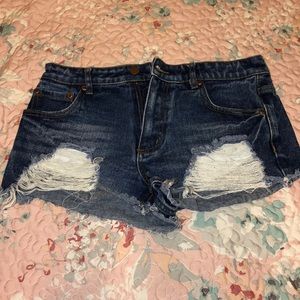 Forever 21 high waisted 5 pocket jean shorts